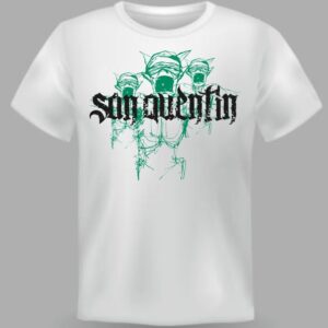 Koszulka "San Quentin – Odrodzenie" | Klasyczny CZARNY I BIAŁY T-shirt z grafiką