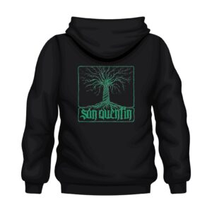 Bluza"San Quentin – Odrodzenie" | Klasyczna BIAŁA I CZARNA z kapturem